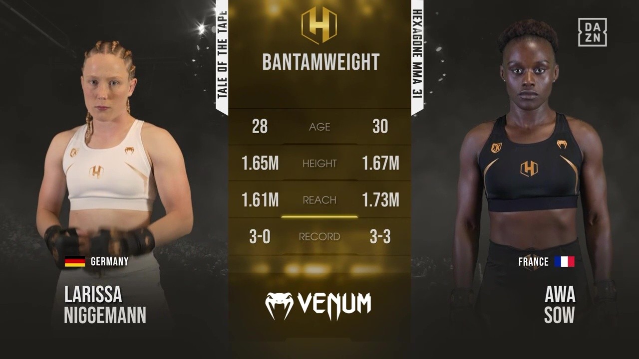 Hexagone MMA 31 - Awa Sow vs Larissa Niggemann - June 21, 2025