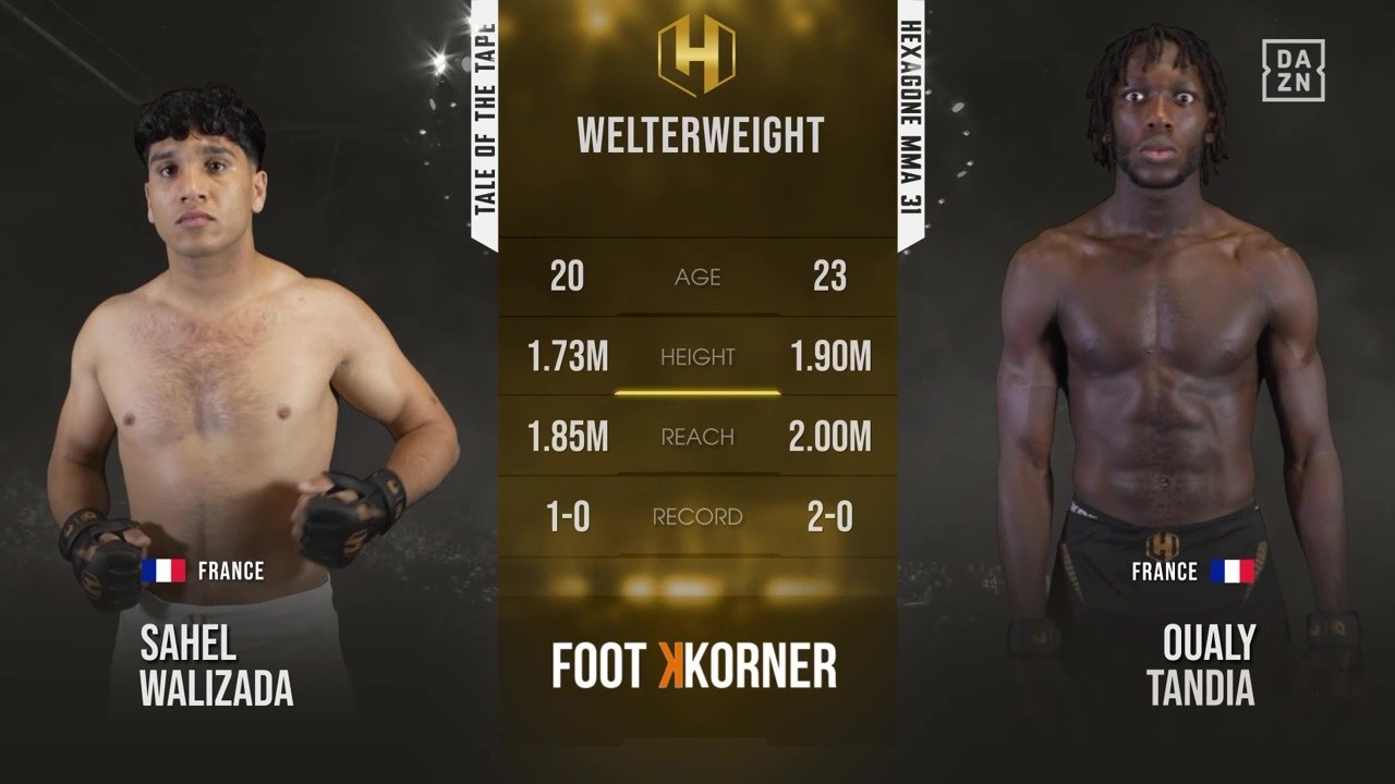 Hexagone MMA 31 - Oualy Tandia vs Sahel Walizada - June 21, 2025