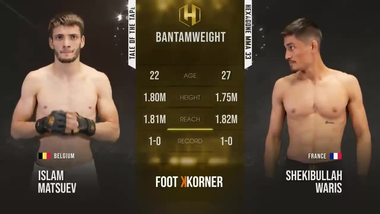 Hexagone MMA 33 - Islam Matsuev vs Waris Shekibullah - August 29, 2025