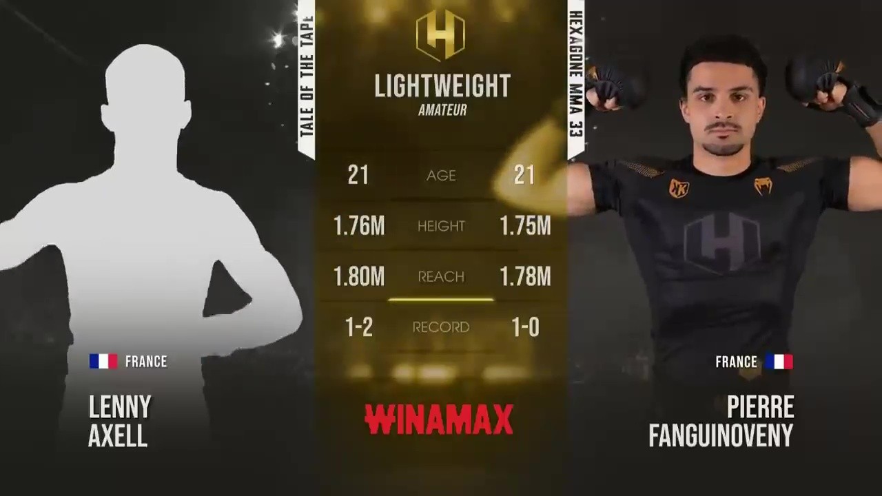 Hexagone MMA 33 - Pierre Fanguinoveny vs Axel Lenny - August 29, 2025