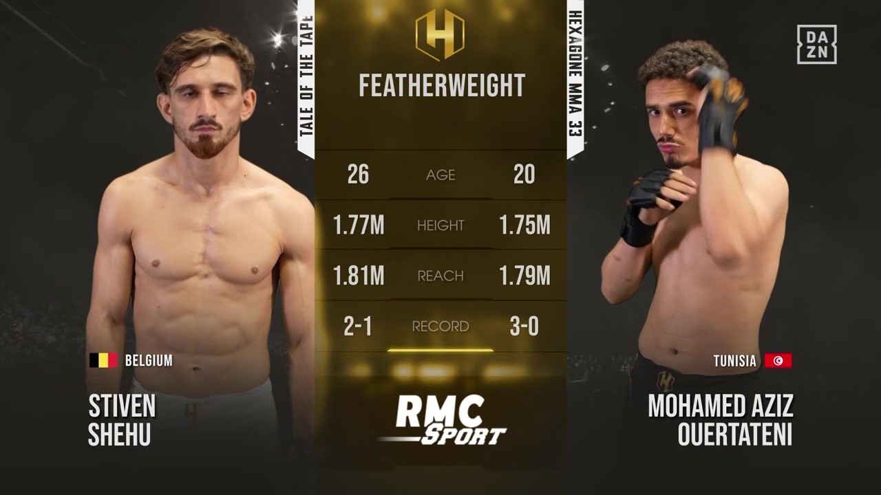 Hexagone MMA 33 - Stiven Shehu vs M. Ouertateni - August 29, 2025