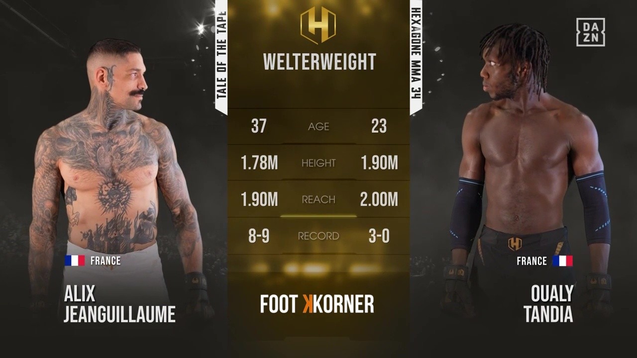 Hexagone MMA 34 - Oualy Tandia vs Alix JeanGuillaume - September 19, 2025