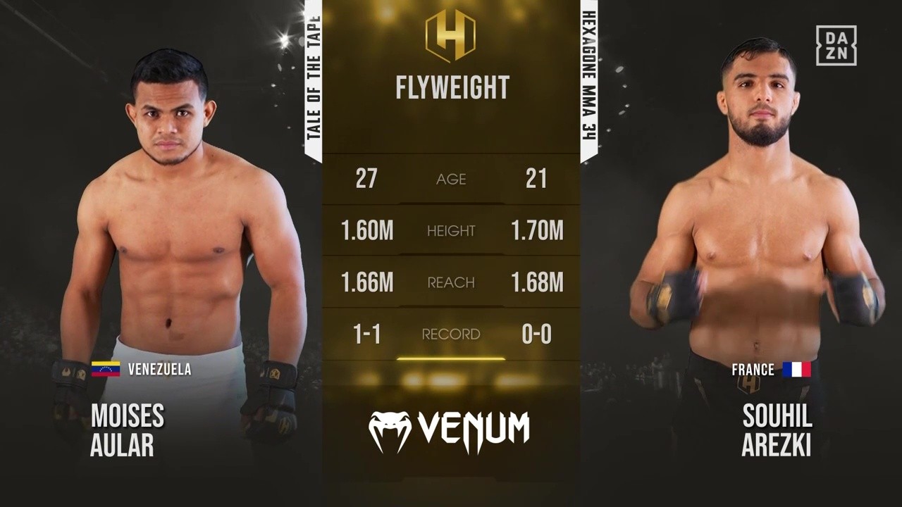 Hexagone MMA 34 - Souhil Arezki vs Moises Aular - September 19, 2025