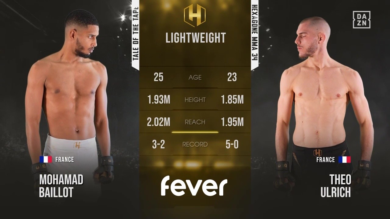 Hexagone MMA 34 - Théo Ulrich vs Mohamad Baillot - September 19, 2025