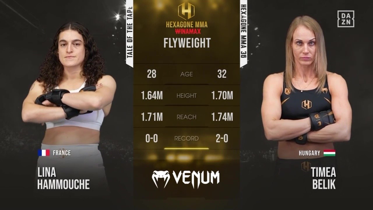 Hexagone MMA 36 - Timea Belik vs Lina Hammouche - November 7, 2025