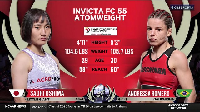 Invicta FC 55 - Andressa Romero vs Saori Oshima - JUNE 28, 2024