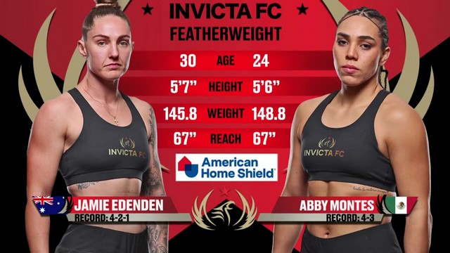 Invicta FC 57 - Jamie Edenden vs Abby Montes - September 20, 2024