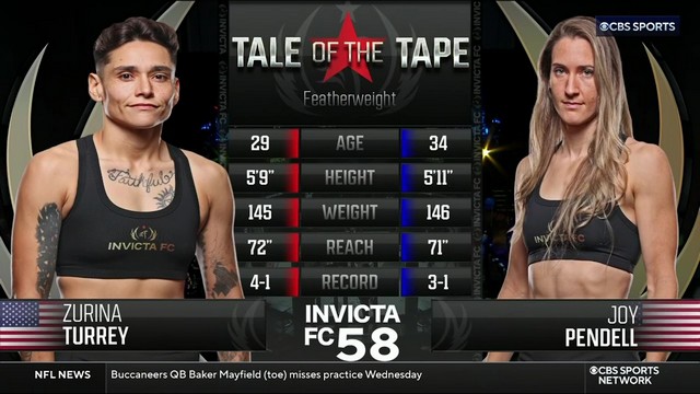 Invicta FC 58 - Zurina Turrey vs Joy Pendell - November 6, 2024