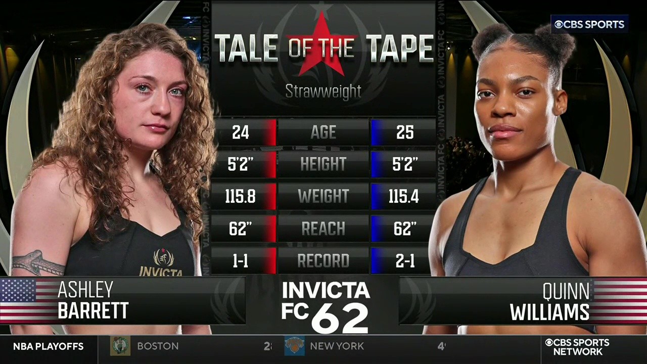 Invicta FC 62 - Ashley Barrett vs Quinn Williams - May 16, 2025