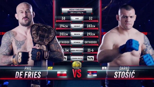 KSW 100 - Phil De Fries vs Darko Stošić - November 16, 2024