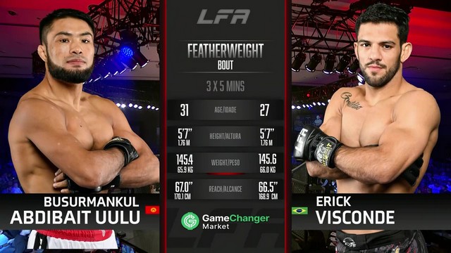 LFA 194 - Erick Viscondi vs Busurmankul Abdibait - October 18, 2024