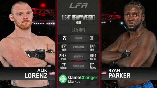 LFA 196 - Alik Lorenz vs Ryan Parker - November 8, 2024