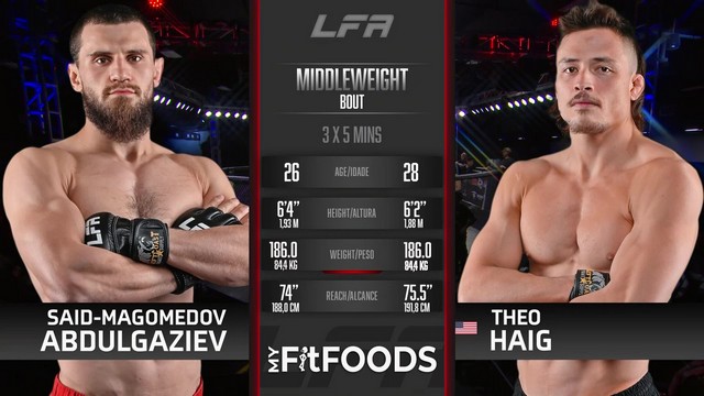 LFA 199 - Theo Haig vs S. Abdulgaziev - January 10, 2025