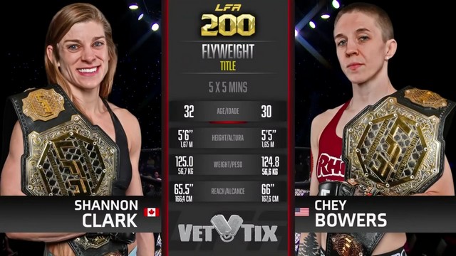 LFA 200 - Shannon Clark vs Cheyanne Bowers - January 25, 2025