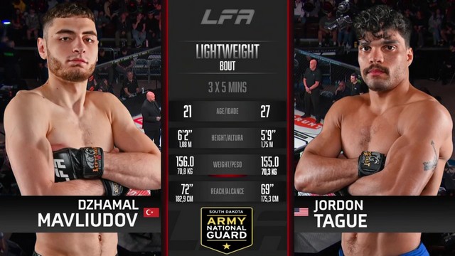 LFA 207 - Dzhamal Mavliudov vs Jordon Tague - April 18, 2025