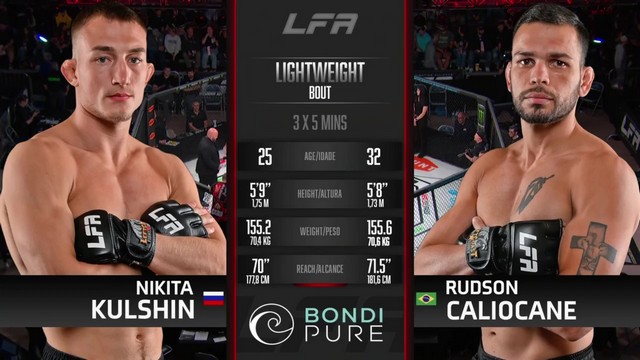 LFA 207 - Nikita Kulshin vs Rudson Caliocane - April 18, 2025