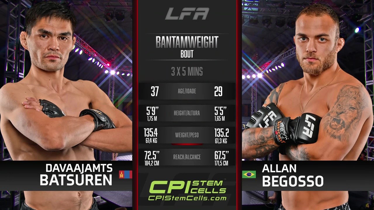 LFA 208 - Allan Begosso vs Davaajamts Batsuren - May 9, 2025