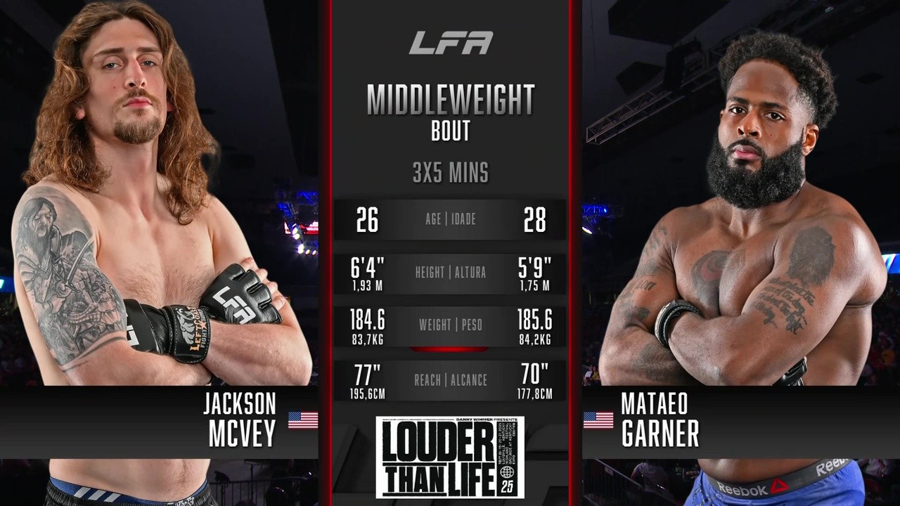 LFA 210 - Jackson McVey vs Mataeo Garner - June 13, 2025