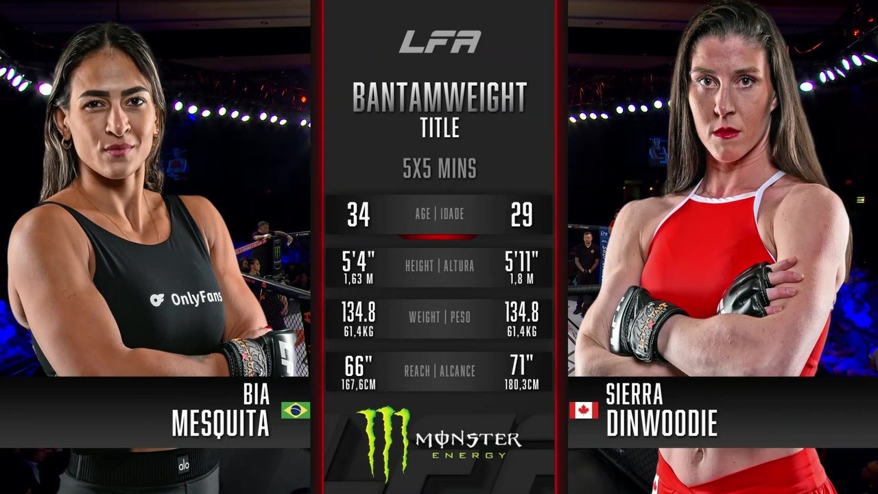 LFA 211 - Beatriz Mesquita vs Sierra Dinwoodie - June 20, 2025