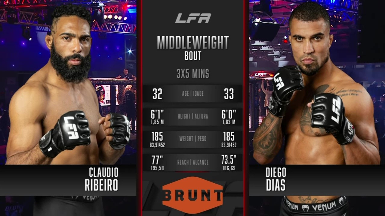 LFA 212 - Claudio Ribeiro vs Diego Dias - July 11, 2025