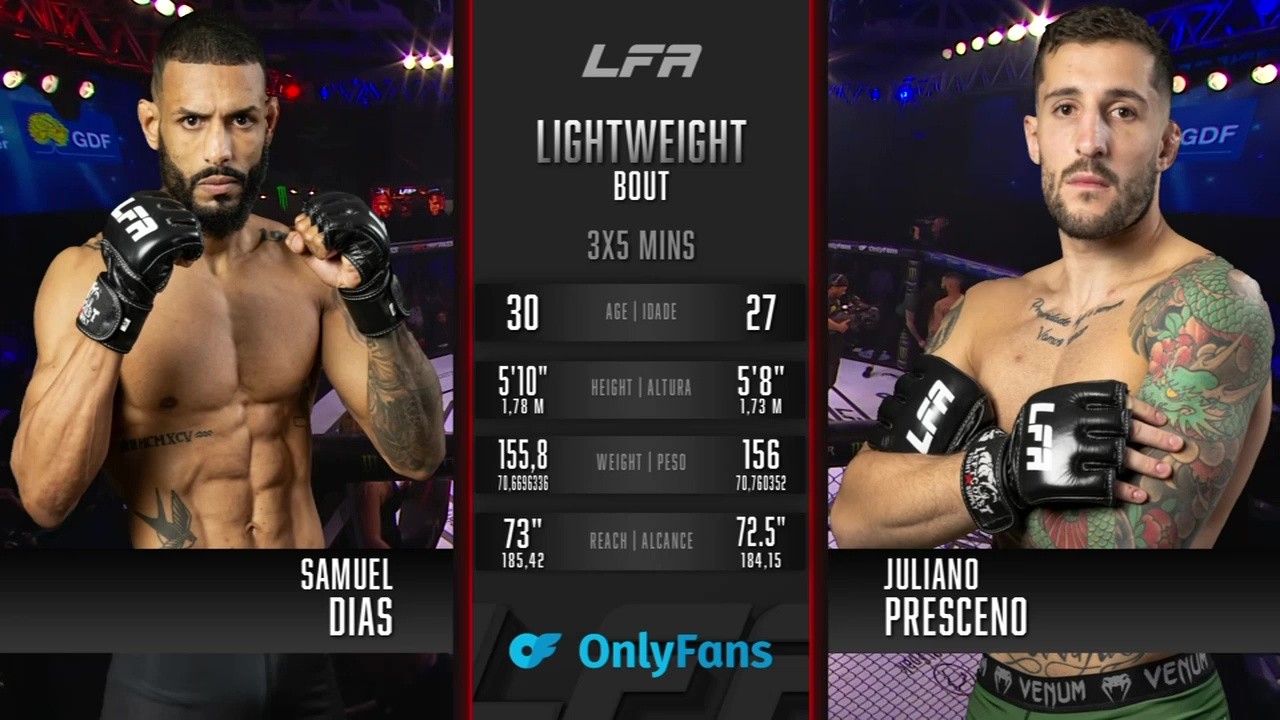 LFA 212 - Juliano Prescendo vs Samuel Dias - July 11, 2025