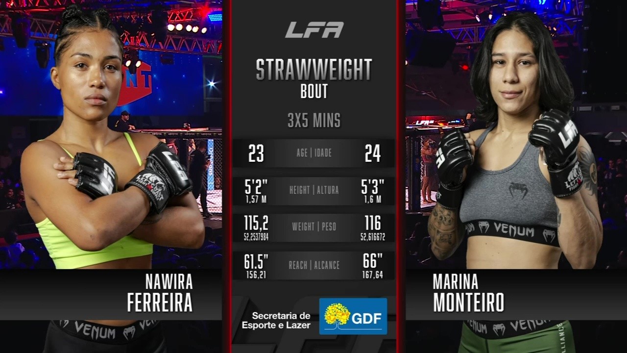 LFA 212 - Nawira Ferreira vs Marina Monteiro - July 11, 2025