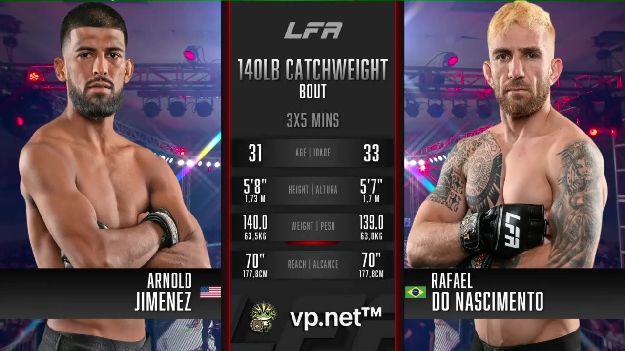 LFA 215 - Rafael do Nascimento vs Arnold Jimenez - August 22, 2025