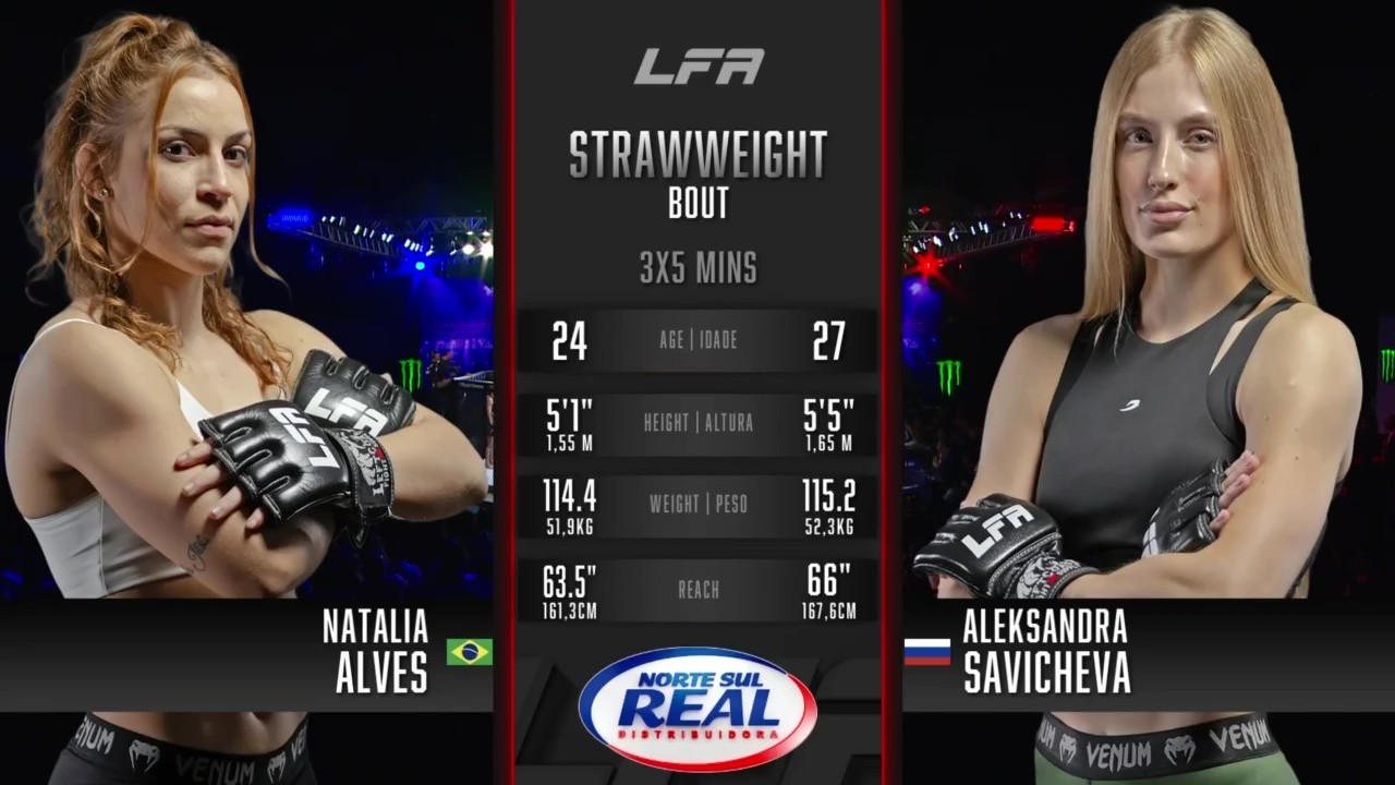 LFA 216 - Natalia Alves vs Aleksandra Savicheva - September 5, 2025