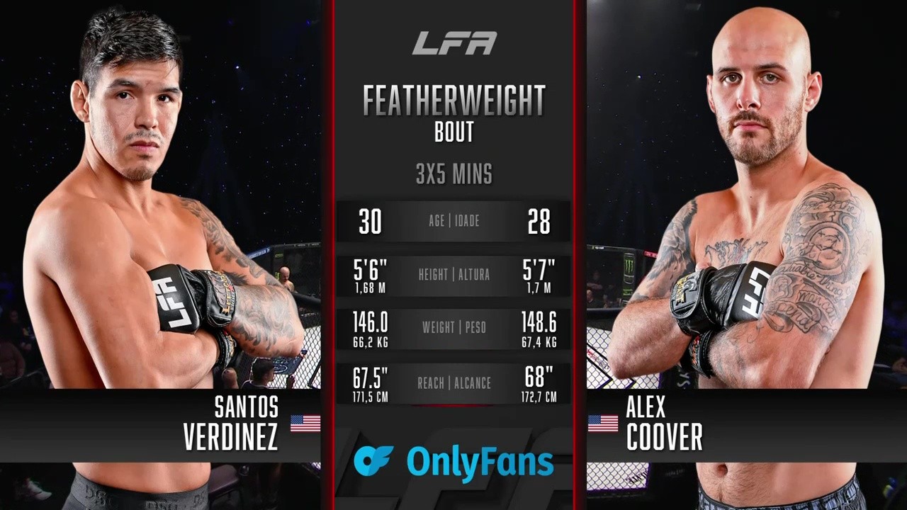 LFA 217 - Santos Verdinez vs Alex Coover - September 12, 2025