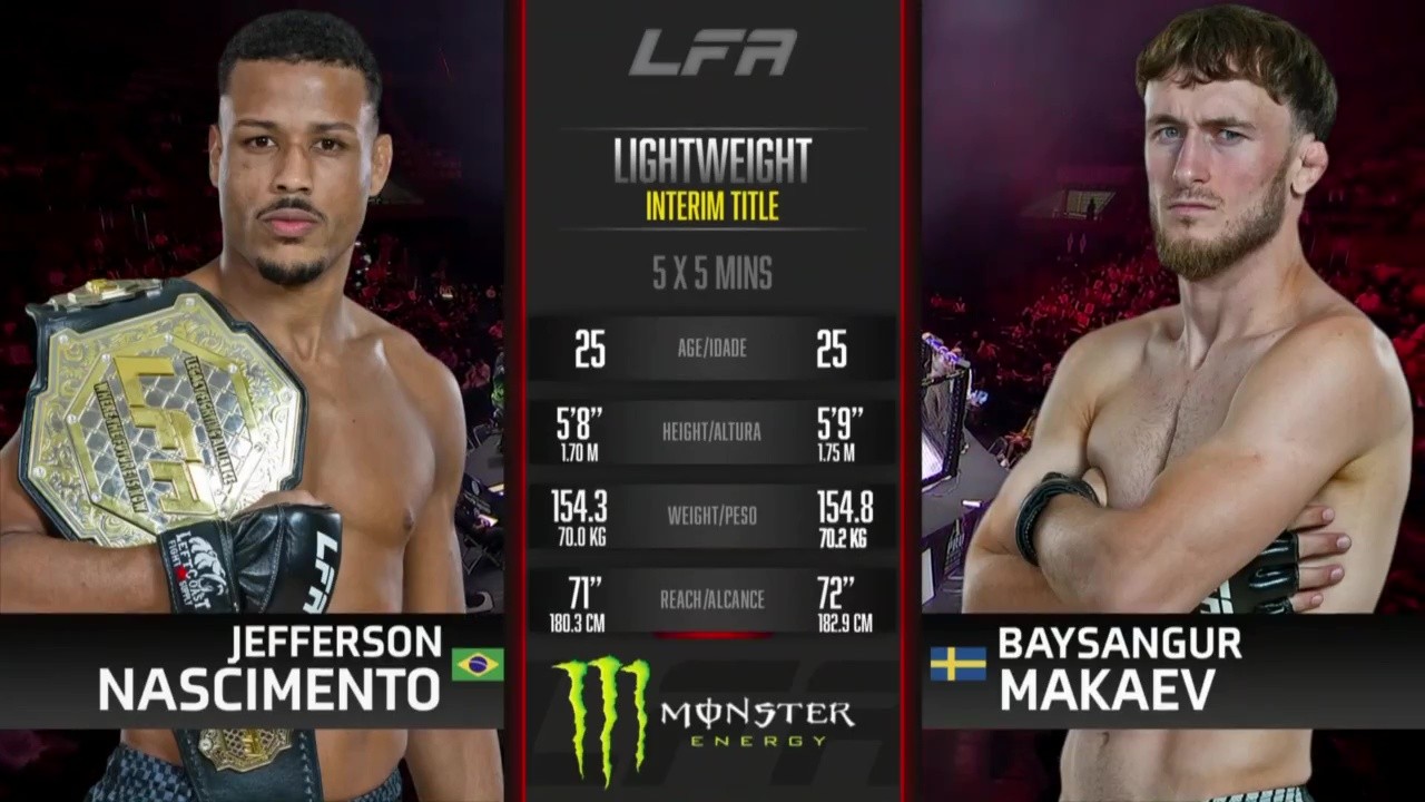 LFA 218 - Jefferson Nascimento vs Baysangur Makaev - September 27, 2025