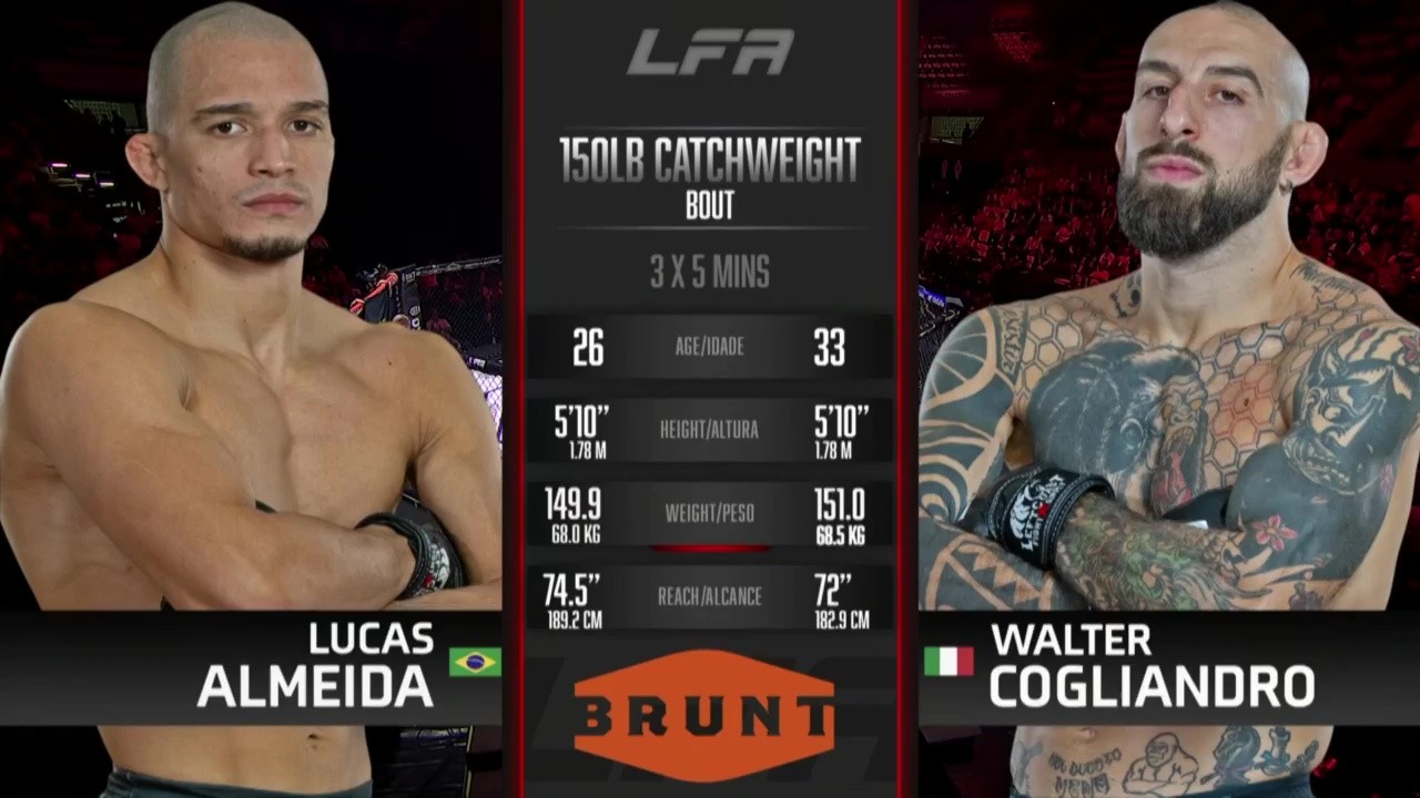 LFA 218 - Lucas Almeida vs Walter Cogliandroa - September 27, 2025