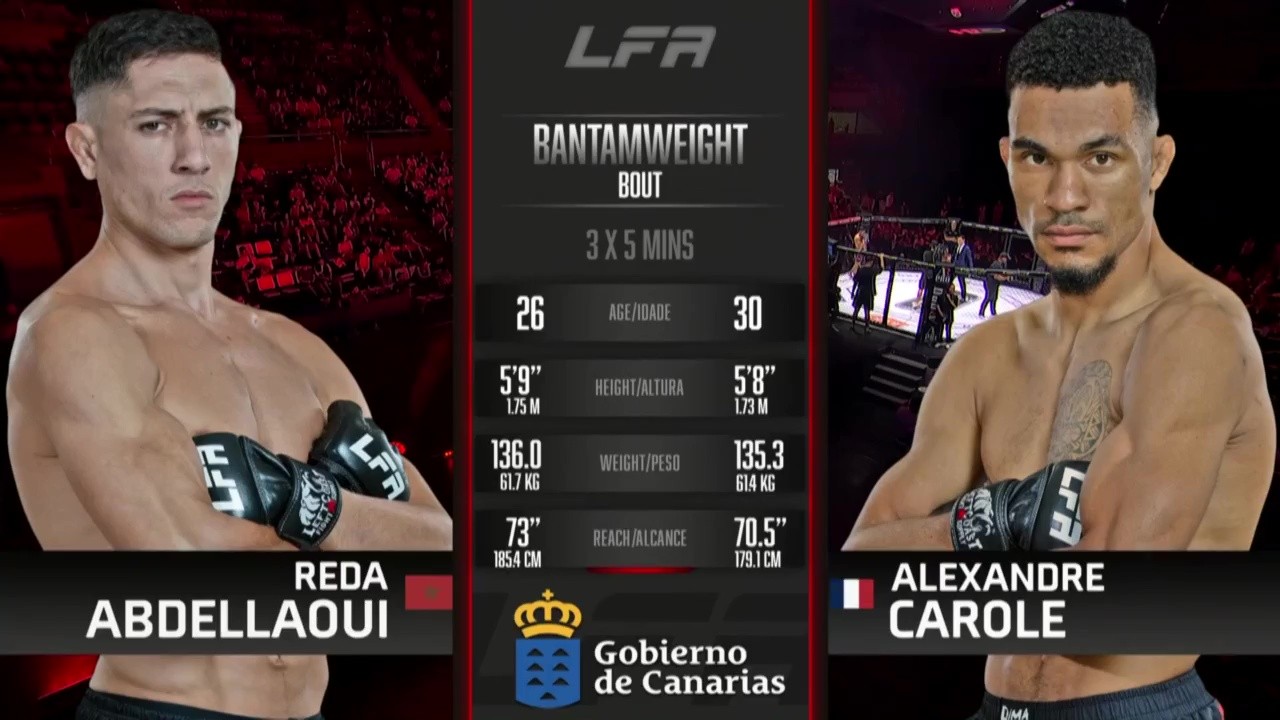 LFA 218 - Reda Abdellaoui vs Alexandre Carole - September 27, 2025