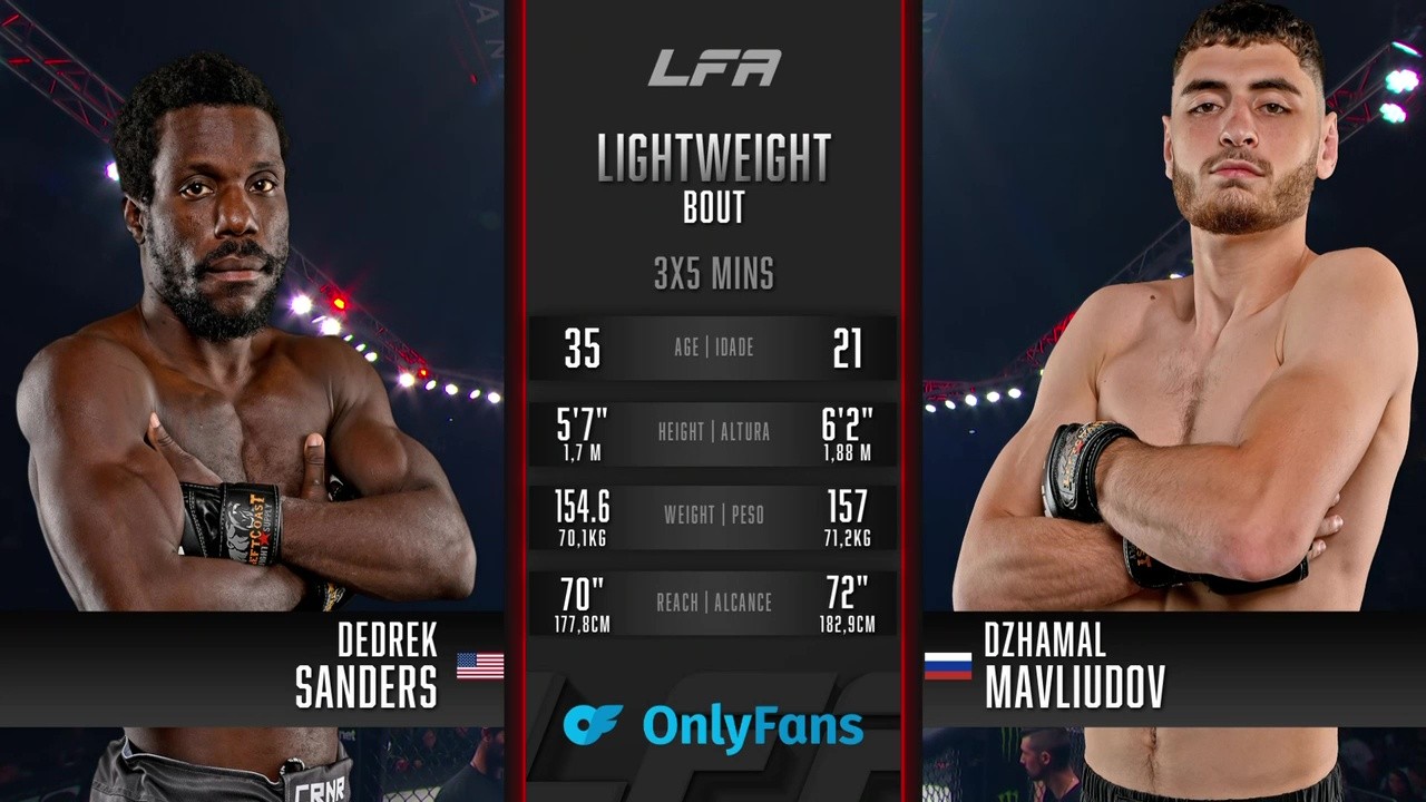 LFA 219 - Dedrek Sanders vs Dzhamal Mavliudov - October 10, 2025