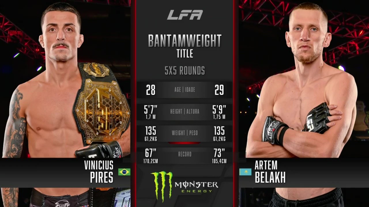 LFA 222 - Artem Belakh vs Vinicius Pires - November 14, 2025