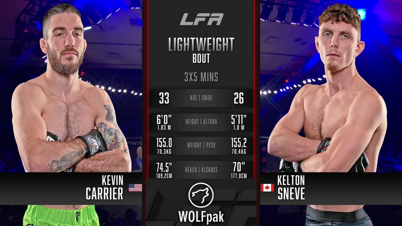 LFA 223 - Kelton Sneve vs Kevin Carrier - November 21, 2025