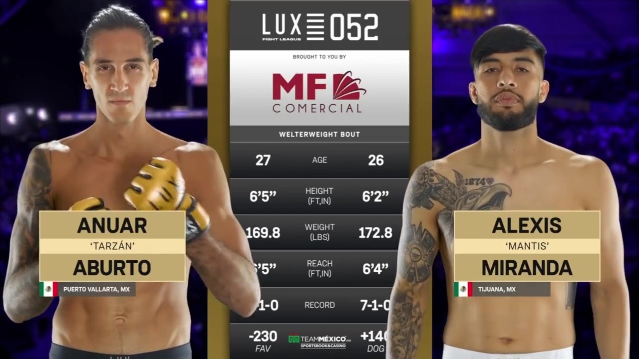 Lux Fight League 52 - Anuar Aburto vs Alexis Miranda - May 16, 2025