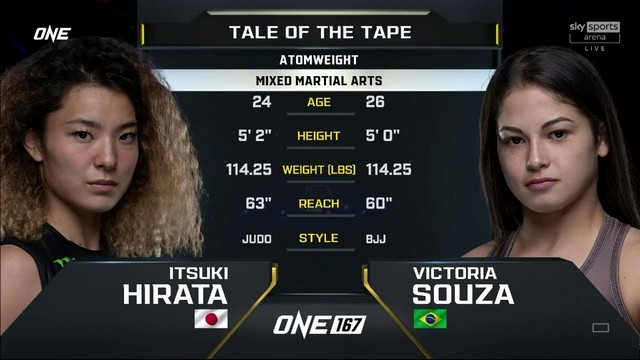 ONE 167 - Itsuki Hirata vs Victória Souza - JUNE 7, 2024