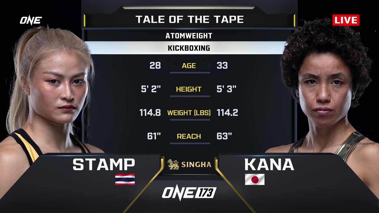 ONE 173 - Kana Morimoto vs Stamp Fairtex - November 15, 2025
