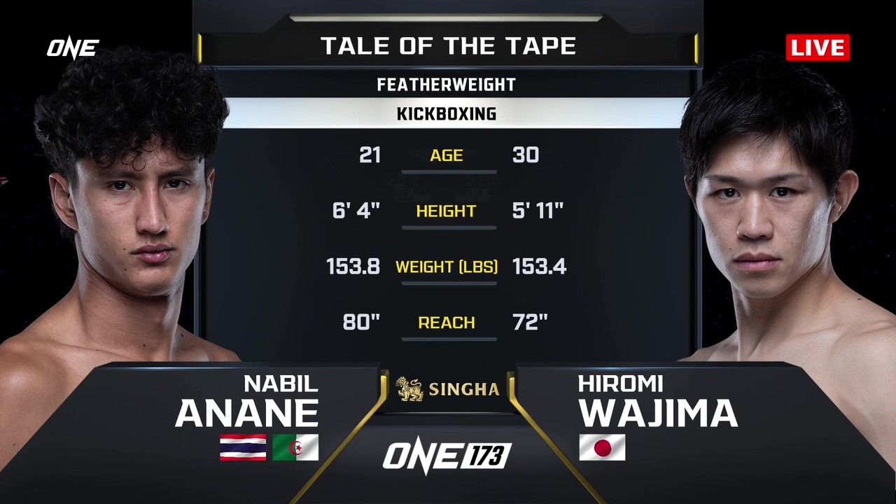 ONE 173 - Nabil Anane vs Hiromi Wajima - November 15, 2025