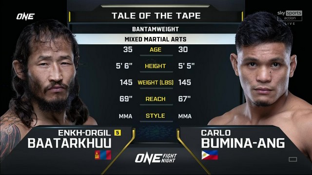 ONE Fight Night 24 - Enkh-Orgil Baatarkhuu vs Carlo Bumina-ang - August 2, 2024