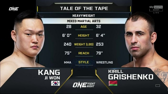 ONE Fight Night 24 - Ji Won Kang vs Kirill Grishenko - July 5, 2024