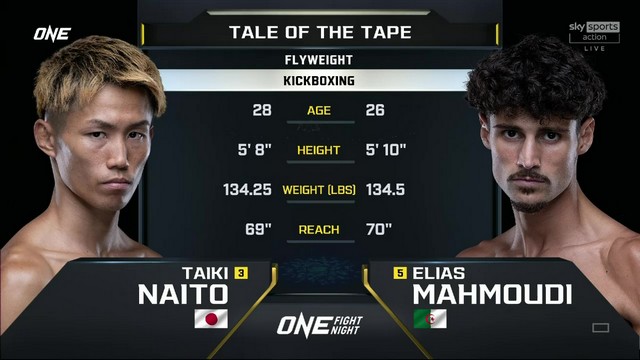 ONE Fight Night 24 - Taiki Naito vs Elias Mahmoudi - August 2, 2024