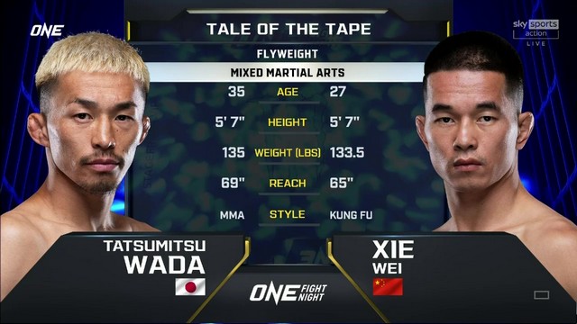 ONE Fight Night 24 - Tatsumitsu Wada vs Wei Xie - July 5, 2024