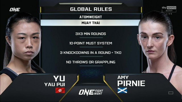 ONE Fight Night 24 - Yau Pui Yu vs Amy Pirnie - August 2, 2024