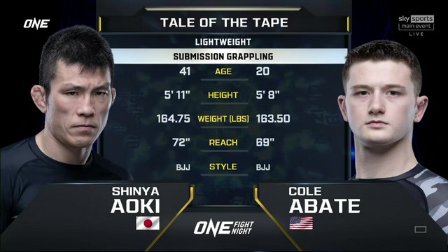 ONE Fight Night 26 - Shinya Aoki vs Cole Abate - December 6, 2024