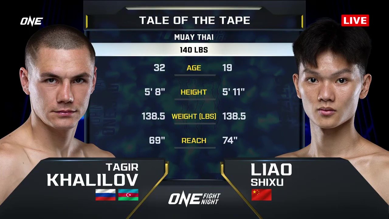 ONE Fight Night 32 - Tagir Khalilov vs Liao Shixu - June 6, 2025