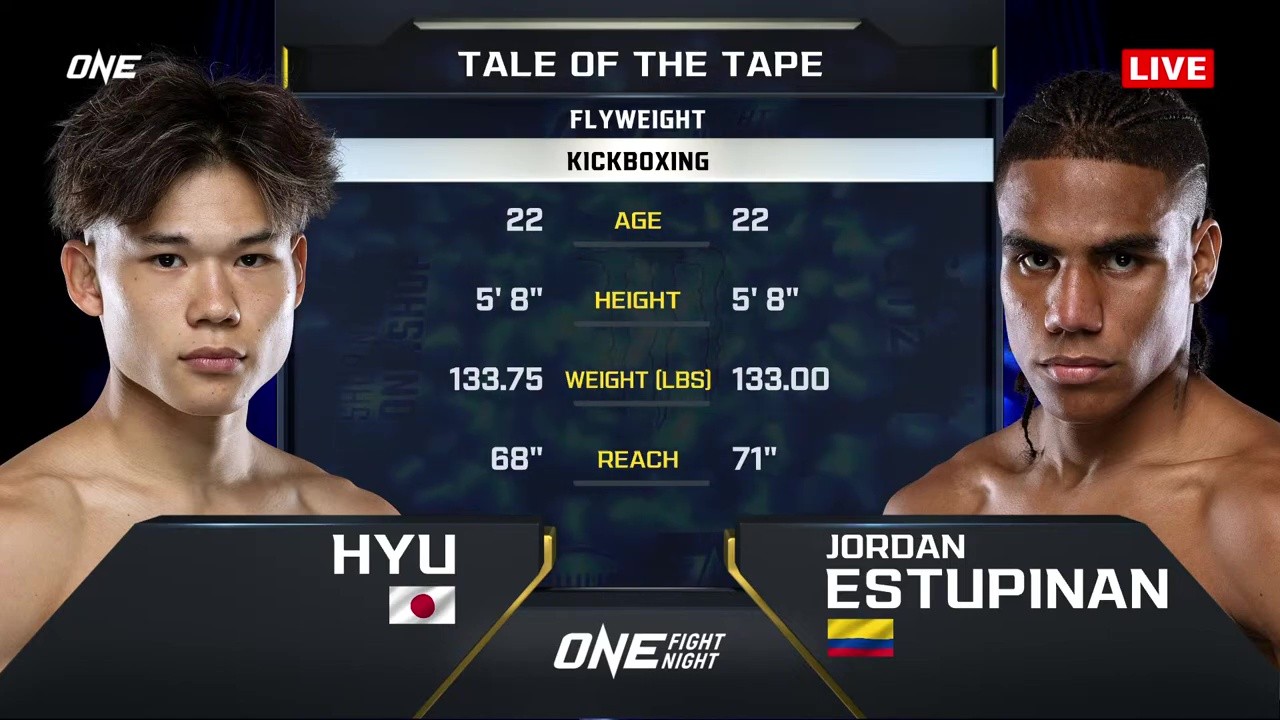 ONE Fight Night 35 - Hyu Iwata vs Jordan Estupiñan - September 5, 2025