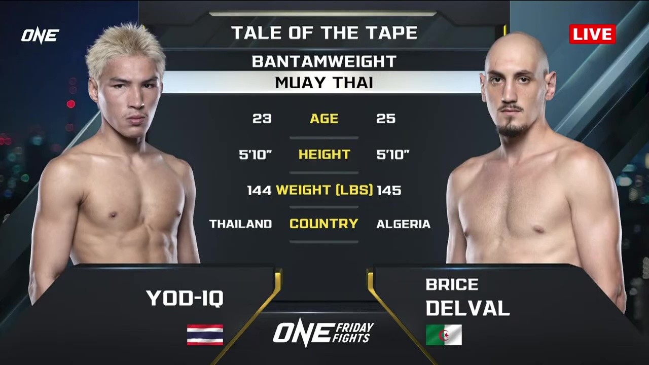 ONE Friday Fights 109 - YodIQ Or.Pimonsri vs Brice Delval - May 23, 2025