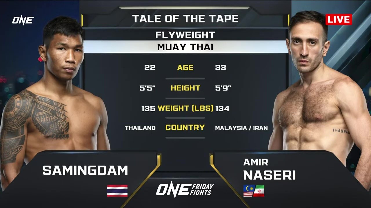 ONE Friday Fights 110 - Samingdam Looksuan vs Amir Naseri - May 30, 2025