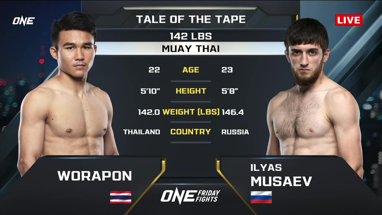 ONE Friday Fights 110 - Worapon Kiatchachanan vs Ilyas Musaev - May 30, 2025
